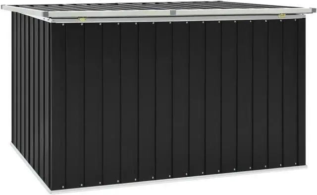 Alt view image 9 of 14 - vidaXL Outdoor Storage Box Deck Box with Lid Outdoor Patio Cabinet Anthracite