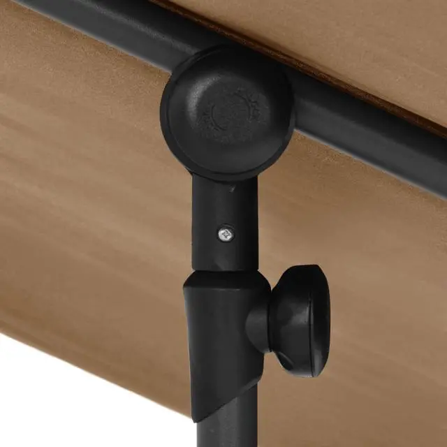 Alt view image 11 of 18 - vidaXL Outdoor Parasol with Aluminum Pole 70.9"x51.2" Taupe