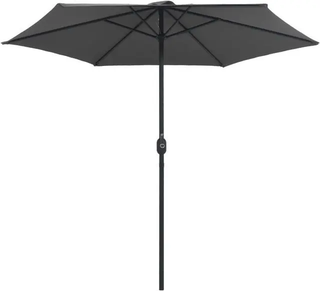 Alt view image 11 of 13 - vidaXL Garden Parasol  with Steel Pole Sand 180 cm