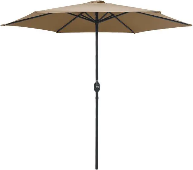Alt view image 10 of 13 - vidaXL Garden Parasol with Pole 210x140 cm Anthracite