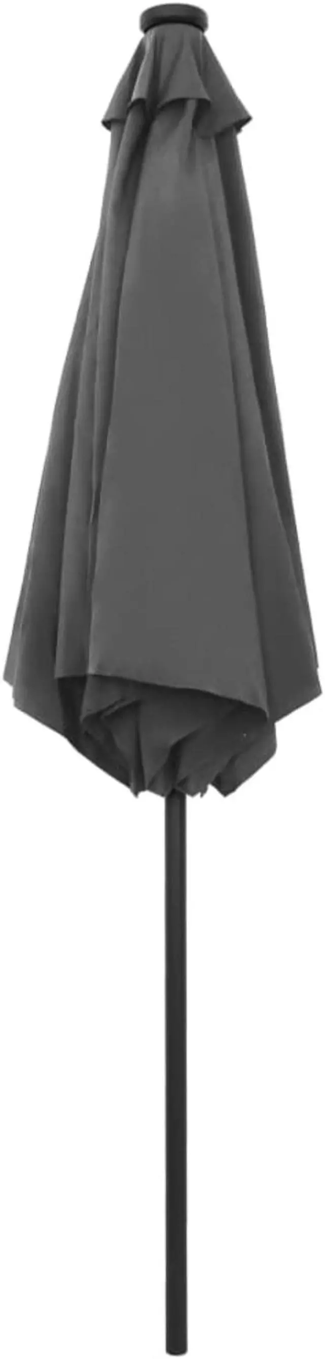 Alt view image 12 of 13 - vidaXL Garden Parasol Outdoor Patio Sunshade with Solar LEDs Umbrella Anthracite