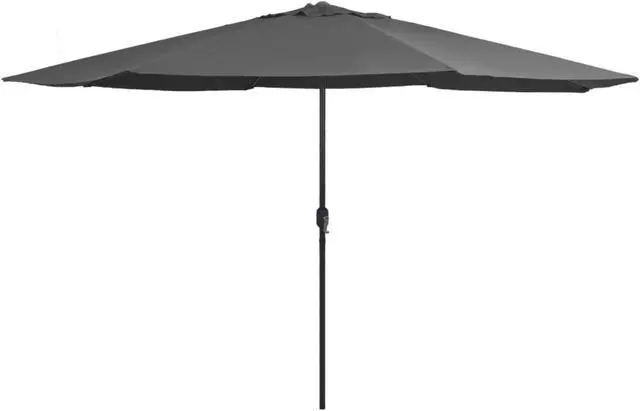 Alt view image 6 of 11 - vidaXL Garden Parasol Outdoor Patio Sunshade for Garden Backyard Anthracite
