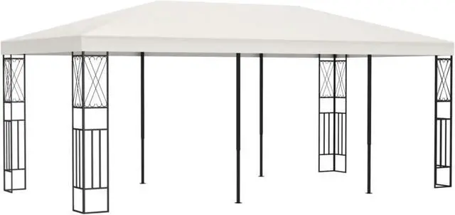 Main image of vidaXL Gazebo 118.1"x236.2" Cream Fabric