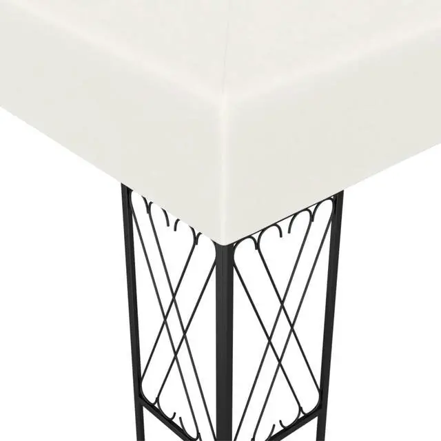 Alt view image 4 of 12 - vidaXL Gazebo 118.1"x236.2" Cream Fabric