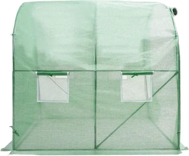 Alt view image 12 of 13 - vidaXL Greenhouse Outdoor Grow House Green House for Plant Growing Gardening