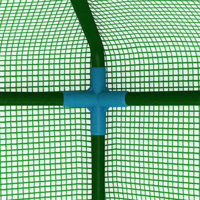 Alt view image 11 of 13 - vidaXL Greenhouse Grow House for Plant Growing Green House with Shelves Steel