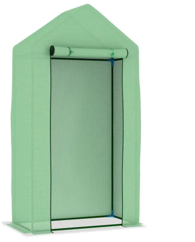 Alt view image 12 of 13 - vidaXL Greenhouse Grow House for Plant Green House with Steel Frame 5.4 ft²