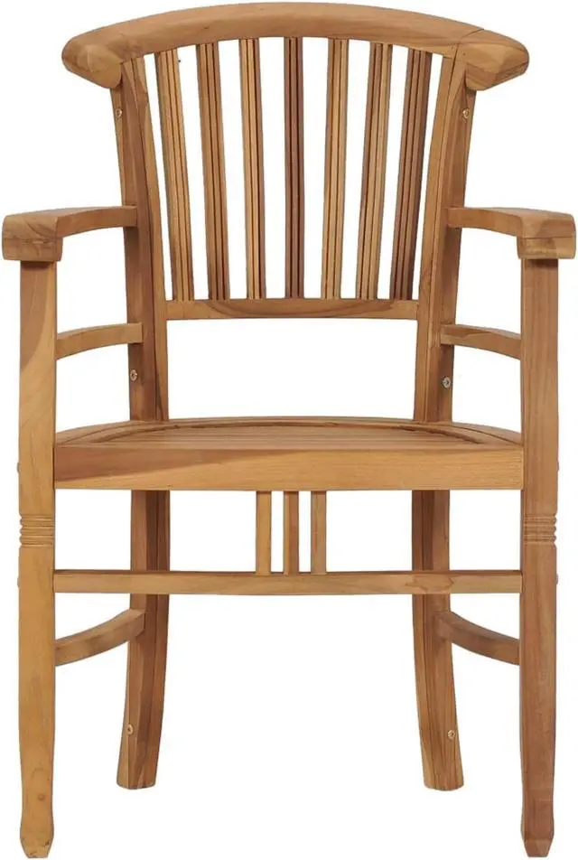 Alt view image 3 of 14 - vidaXL Garden Chairs 2 pcs Solid Teak Wood