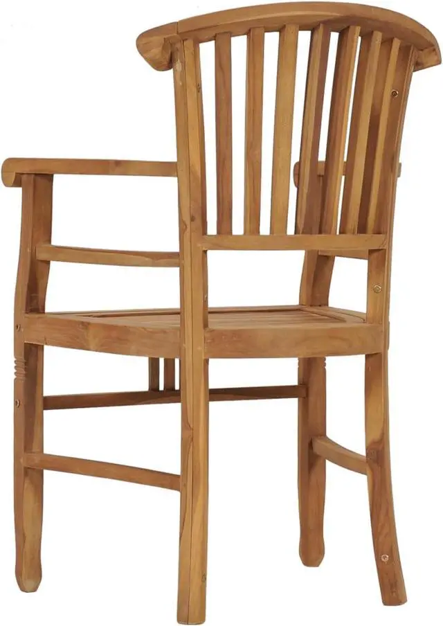 Alt view image 5 of 14 - vidaXL Garden Chairs 2 pcs Solid Teak Wood