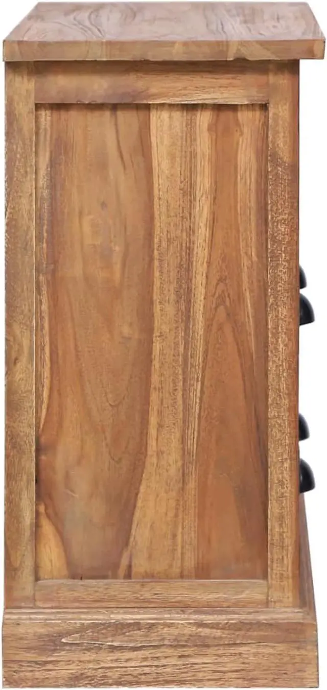 Alt view image 4 of 17 - vidaXL Side Cabinet 23.6"x11.8"x23.6" Solid Teak