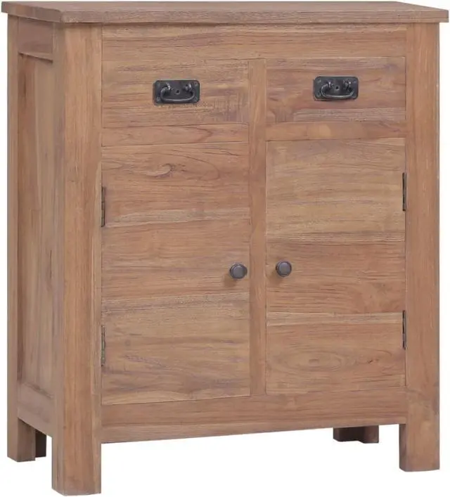 Alt view image 8 of 13 - vidaXL Sideboard Console Table with 2 Drawers and 2 Doors Solid Wood Teak