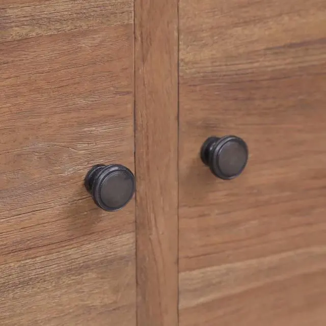 Alt view image 9 of 13 - vidaXL Sideboard Console Table with 2 Drawers and 2 Doors Solid Wood Teak