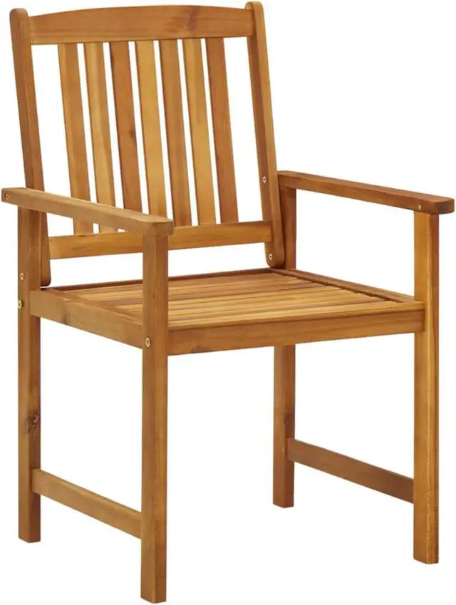 Alt view image 4 of 12 - vidaXL Director's Chairs with Cushions 2 pcs Solid Acacia Wood