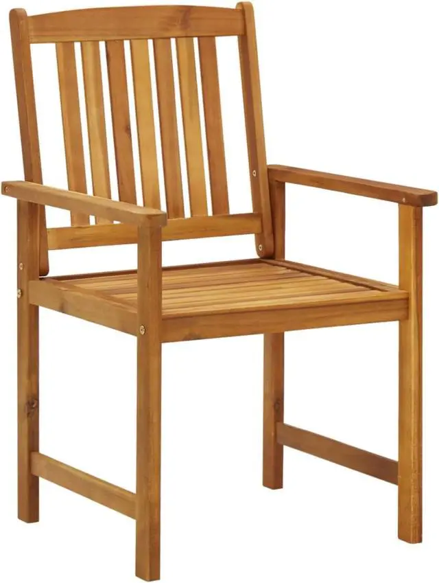 Alt view image 3 of 12 - vidaXL Director's Chairs with Cushions 2 pcs Solid Acacia Wood