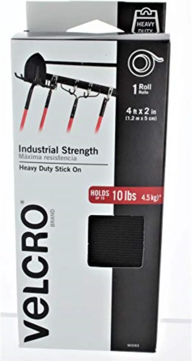 Alt view image 8 of 11 - VELCRO(R) brand Industrial Strength Tape 2"X4'-Black