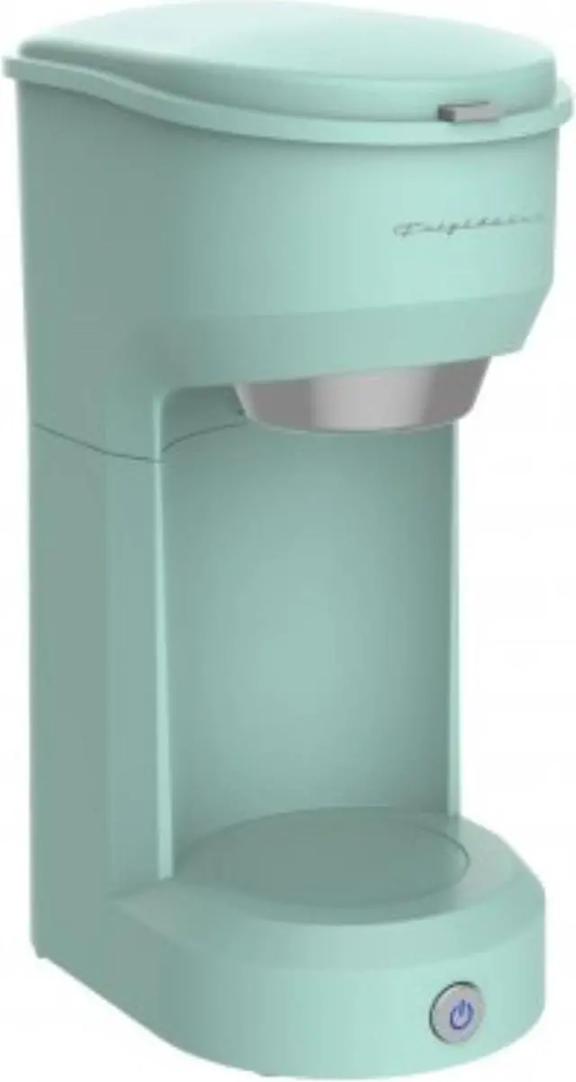 Alt view image 7 of 9 - Frigidaire ECMK088 Retro 1 Cup Single Serve Coffee Maker with Brew Basket, Mint