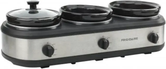Alt view image 6 of 15 - Frigidaire ESC3105-SS Stainless Steel Buffet Triple Slow Cooker