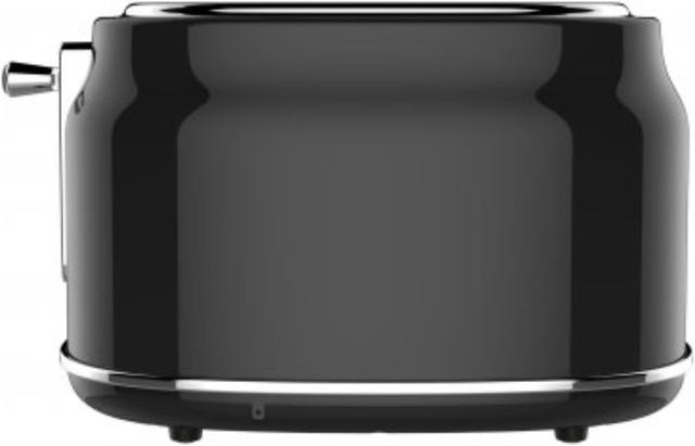 Frigidaire ETO102-BLACK 2-Slice 900-Watt Retro Stainless Steel Toaster,  Black 