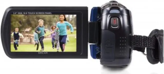 Alt view image 10 of 13 - Minolta MN80NV 1080p Full HD 24MP Digital IR Night Vision Camcorder, Blue