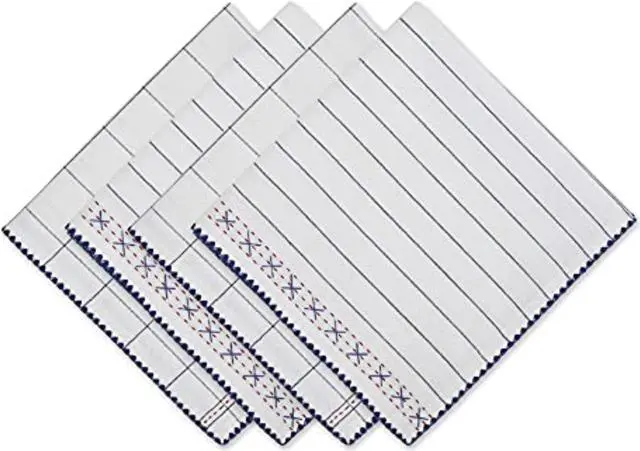 Main image of DII Kitchen Windowpane Embellished Napkin (Set of 4)