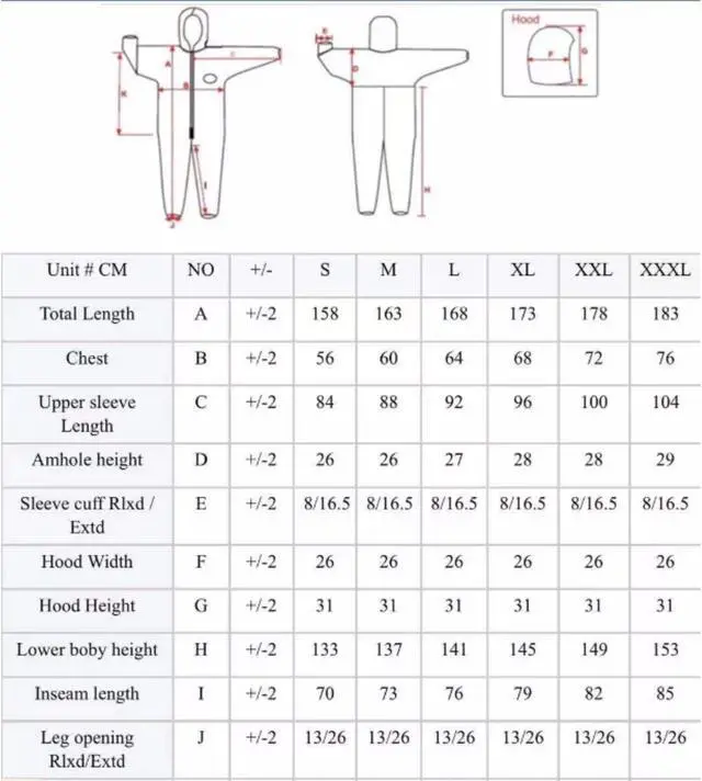 Alt view image 2 of 4 - Hygea Natural Disposable Coveralls Full Body Protective Clothing suit with hood Protect clothing during extermination, painting, cleaning, construction, spray foam insulation (XXL)