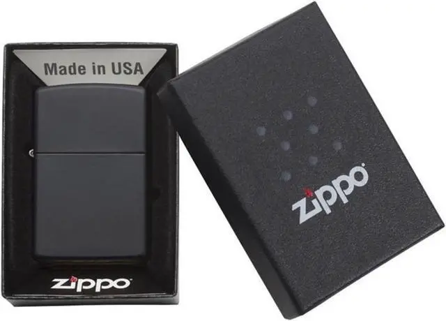 Alt view image 14 of 14 - Zippo Classic Matte Black Lighter