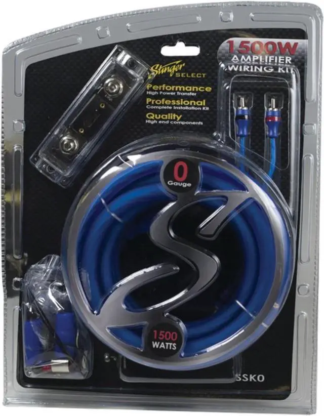 Alt view image 12 of 15 - STINGER SSK0 Select Wiring Kit with Ultra-Flexible Copper-Clad Aluminum Cables (0 Gauge)