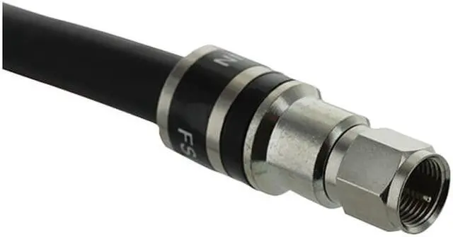 Alt view image 5 of 5 - WilsonPro Coaxial Video Cable - Coaxial for TV, Amplifier, Antenna, Splitter, Surge Protector, Tap - 2 ft - 1 x F Connector Male Video - 1 x F Connector Male Video - Black