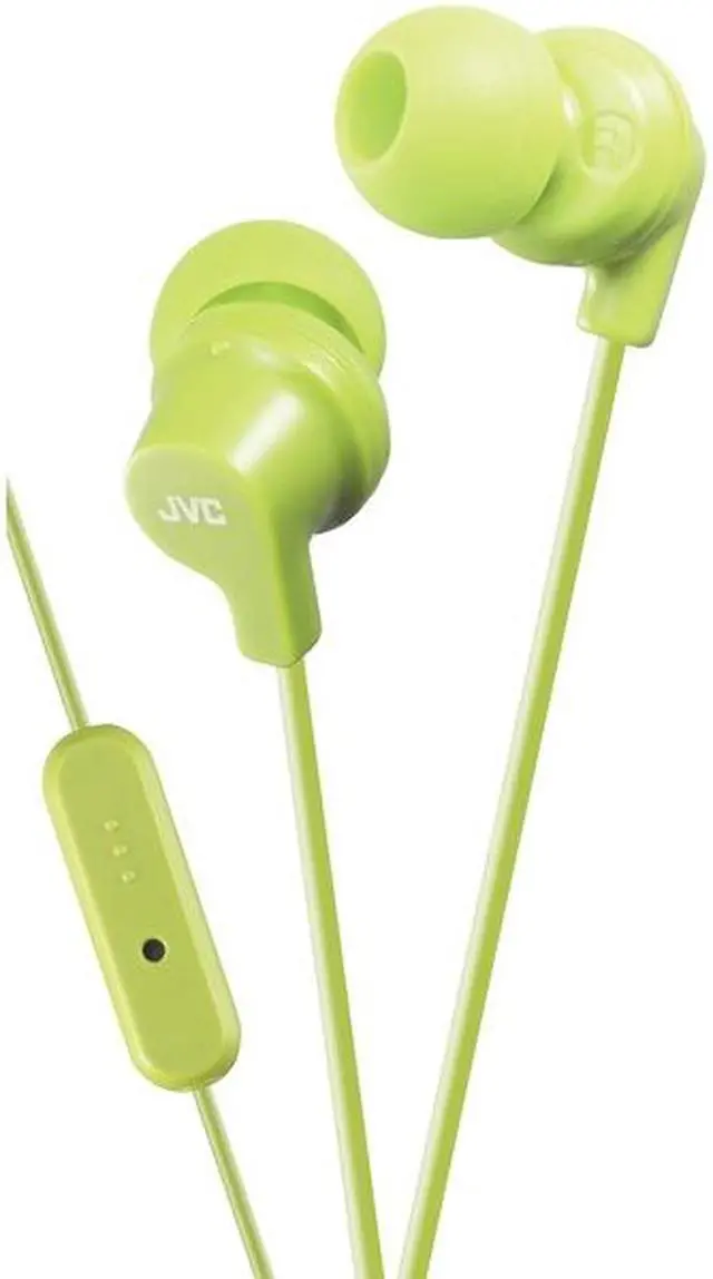 Alt view image 3 of 5 - JVC In Ear Headphones HA-FR15 - Stereo - Green - Mini-phone - Wired - 8 Hz - 23 kHz - Gold Plated - Earbud - Binaural - In-ear - 3.94 ft Cable