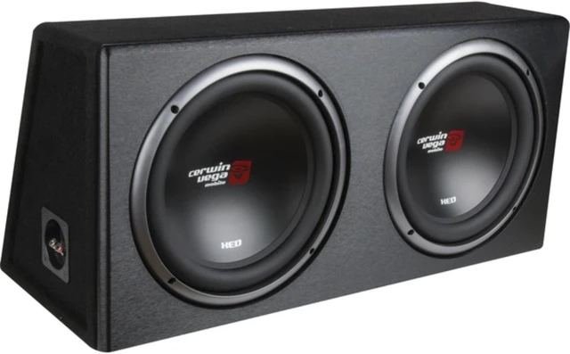Alt view image 5 of 8 - Cerwin Vega - XE12DV - CERWIN-VEGA(R) MOBILE XE12DV XED Series XE12DV Dual 12-Inch Subwoofers in Loaded Enclosure