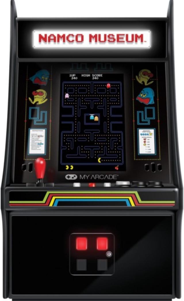 Alt view image 9 of 14 - My Arcade Namco Museum Mini Player 10" Collectible Retro Arcade Machine: 20 Arcade Games: Pac-Man, Dig Dug, Galaga, Galaxian, Rolling Thunder, and more