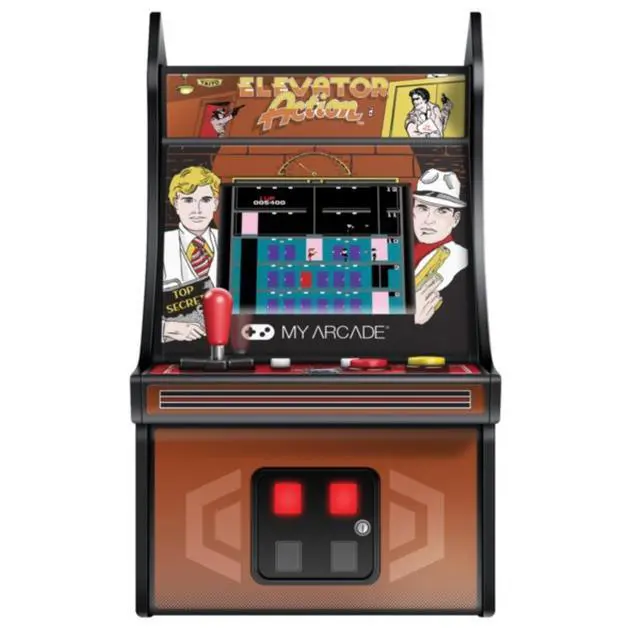 Alt view image 11 of 13 - My Arcade Taito Elevator Action Micro Player 6" Portable Handheld Video Game