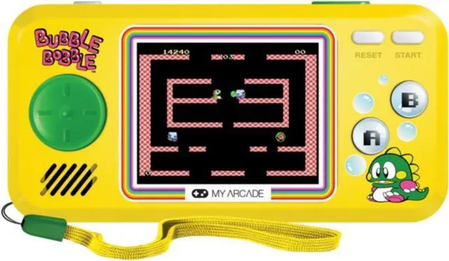Alt view image 9 of 15 - My Arcade Bubble Bobble Pocket Player - Portable Handheld Gaming System - 3 Retro Games Included - Bubble Bobble (Part 1 & 2) and Rainbow Islands: The Story - Licensed Collectible