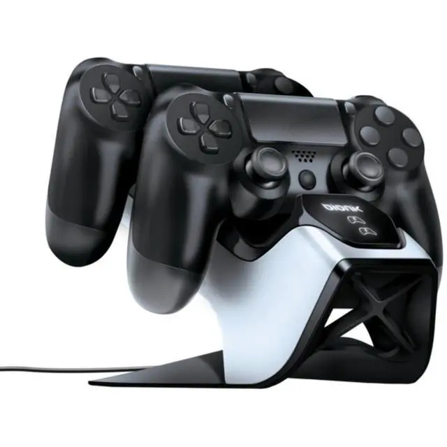 Alt view image 10 of 15 - Bionik Power Stand PS4 DualStock Controllers Charger Stand Dock for PlayStation 4