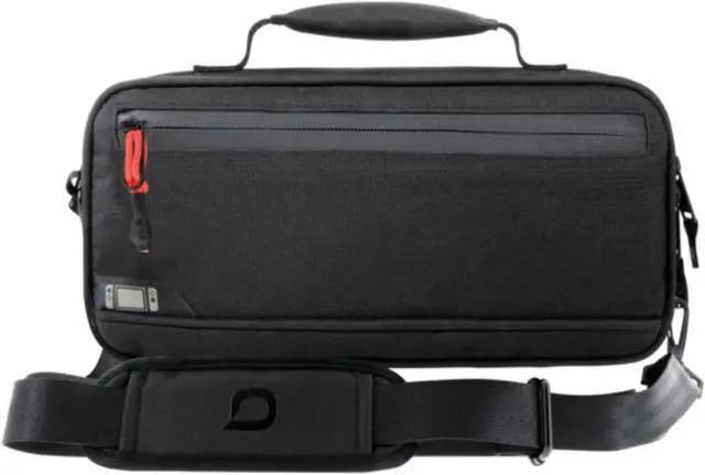 Alt view image 10 of 11 - Bionik Commuter - Switch Bag - Compatible with Nintendo Switch - 18 Game Slots - Extra Joy Con Pocket - Canvas Exterior - Plush Interior - Removable Shoulder Strap - Backpack Attachable - YKK Zippers