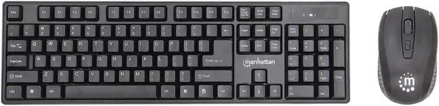 Alt view image 5 of 11 - Manhattan Wireless Keyboard and Optical Mouse Set 178990