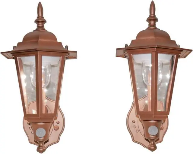 Alt view image 7 of 9 - MAXSA Innovations 46719-2PACK Battery-Powered Motion-Activated Plastic LED Wall Sconce, 2-Pack (Bronze)