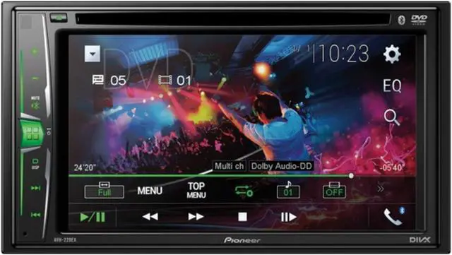 Alt view image 6 of 6 - Pioneer AVH-220EX 2-din 6.2" Touchscreen Car USB/DVD/CD Receiver With Bluetooth