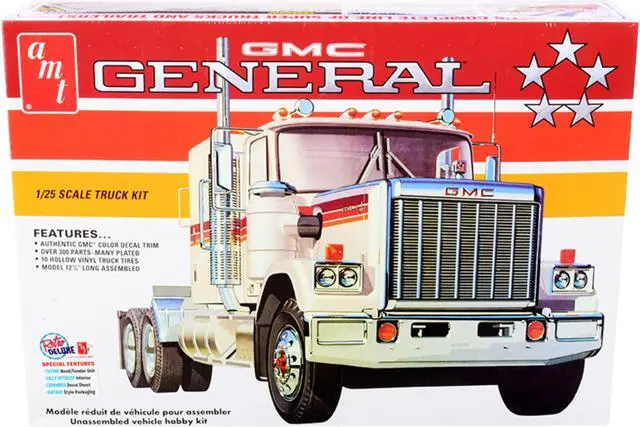 Alt view image 3 of 7 - Skill 3 Model Kit GMC General Truck Tractor 1/25 Scale Model by AMT
