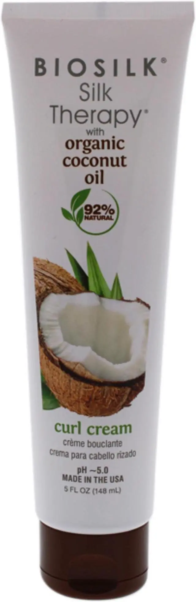 Alt view image 2 of 2 - BioSilk Silk therapy with organic coconut oil curl cream - 92% natural, sulfate, paraben and gluten free - 5 Ounce, 5 Fl Ounce