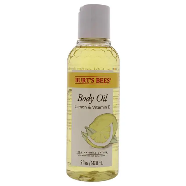 Main image of Body Oil - Lemon and Vitamin E by Burts Bees for Unisex - 5 oz Oil
