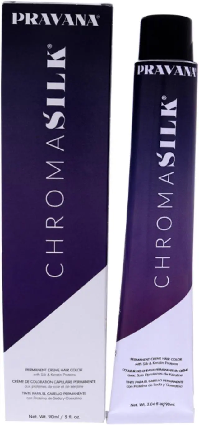 Main image of ChromaSilk Creme Hair Color - 4.45 Copper Mahogany Brown by Pravana for Unisex - 3 oz Hair Color