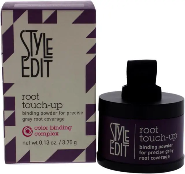 Alt view image 4 of 4 - Style Edit Root Touch-Up Medium Brown Binding Powder Gray Root Coverage  0.13 Ounce 3.7 Milliliters