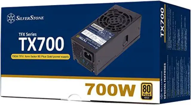 Alt view image 2 of 6 - 700W, TFX form factor, single +12V rails with 58.3A output, Silent 80mm Fan with 18~36dBA, efficiency 80Plus GOLD certification, fixed cable,4x 6+2pin PCI-E.