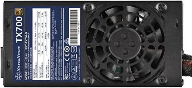 Alt view image 3 of 6 - 700W, TFX form factor, single +12V rails with 58.3A output, Silent 80mm Fan with 18~36dBA, efficiency 80Plus GOLD certification, fixed cable,4x 6+2pin PCI-E.