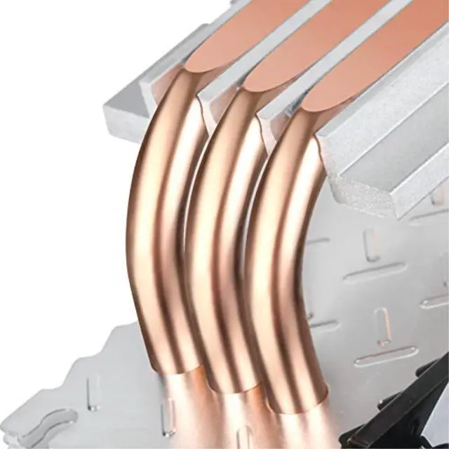 Alt view image 3 of 14 - 8mmx3 heat pipe/Black 12025 fan/ 160mm high/support Intel&AM4
