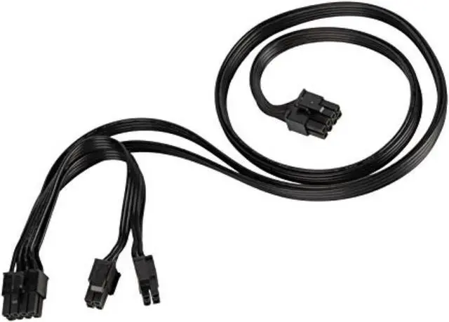 Main image of PP13,EPS 8PIN TO EPS 8PIN+4PIN*2 CABLE-18AWG-BLACK-750mm & 150mm