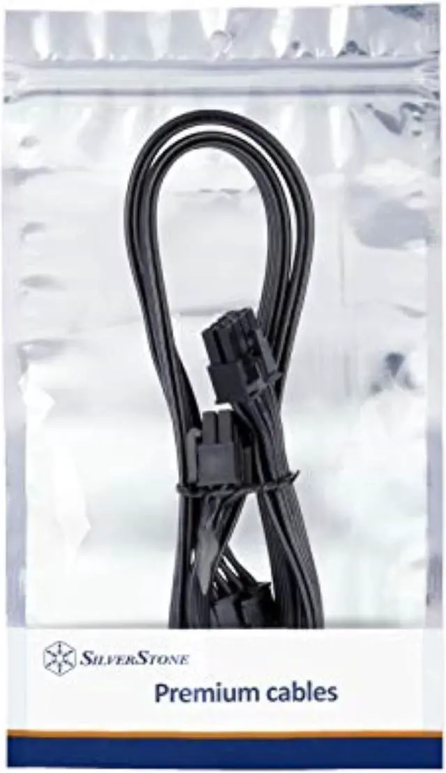 Alt view image 4 of 7 - PP13,EPS 8PIN TO EPS 8PIN+4PIN*2 CABLE-18AWG-BLACK-750mm & 150mm