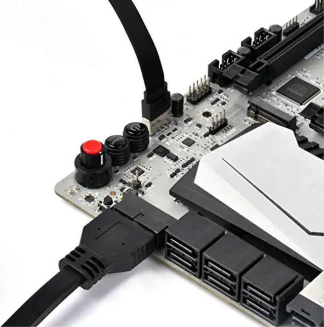 Alt view image 6 of 14 - USB3.0  A type * 1 internal 19Pin 800mm length +USB3.1 Gen2  C Type *1internal 20Pin Key-A 600mm length+ HD Audio 800mm length