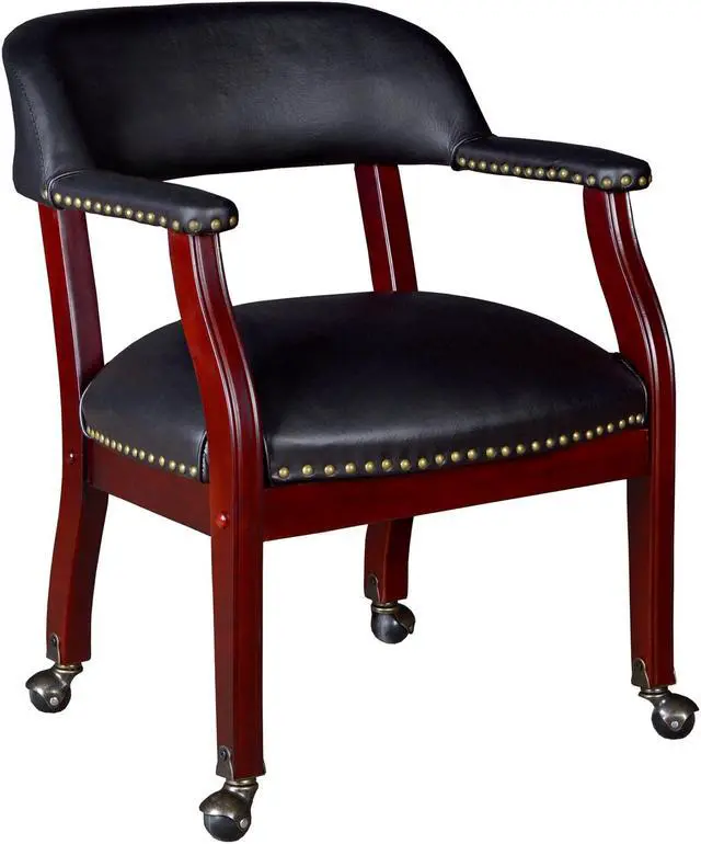 Main image of Ivy League Captain Chair with Casters- Black